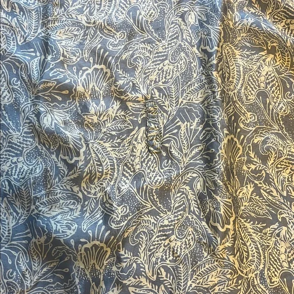 Boho Silk Batik Kimono Duster Blue Festival Beach Cover Up One Size - Picture 7 of 8